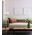 FLOOR ES LGE Wh RND H1475mm w/Wood Veneer Trim