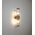 Wall Int S/M 2 x SES Up/Dn 2 x TUBULAR CLR Glass w/ Antique Brass Base