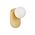 Wall Int S/M G9 Round Opal Diffuser w/ Oblong Gold Base