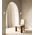 Wall Int S/M G9 Round Opal Diffuser w/ Oblong White Base