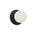 Wall Int S/M G9 Round Opal Diffuser w/ Round Black Base
