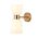 Wall Int S/M ES X 2 Opal 2 x Glass Ellipse w/Brass RND Bracket L215mm (Up/Dn)