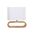 TABLE ES Wh Cloth OVAL OD100mm w/Blonde wood