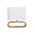 TABLE ES Wh Cloth OVAL OD100mm w/Blonde wood