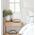 TABLE ES Brown Cloth OVAL OD100mm w/Dark Wood
