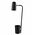 TABLE SES Matt Blk ELLIPSE OD160mm Adj with Storage