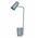 TABLE SES Matt Grey ELLIPSE OD160mm Adj with Storage