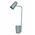 TABLE SES Matt Wh ELLIPSE OD160mm Adj with Storage