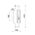 Wall Int S/M SES TUBULAR CLR Glass w/ Black Base