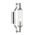 Wall Int S/M SES TUBULAR CLR Glass w/ Satin Chrome Base