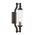 Wall Int S/M SES TUBULAR CLR Glass w/ Black Base