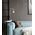 FLOOR ES Wh HOOK H1610mm w/blonde wood