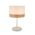 TABLE ES MED Blk Cloth RND OD300mm w/Wood Veneer Trim