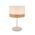 TABLE ES MED Blk Cloth RND OD300mm w/Wood Veneer Trim