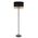 FLOOR ES LGE Blk RND H1475mm w/Wood Veneer Trim