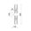 Wall Int S/M 2 x SES Up/Dn 2 x TUBULAR CLR Glass w/ Black Base