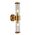 Wall Int S/M 2 x SES Up/Dn 2 x TUBULAR CLR Glass w/ White Base