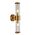 Wall Int S/M 2 x SES Up/Dn 2 x TUBULAR CLR Glass w/ White Base