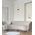 Wall Int S/M 2 x SES Up/Dn 2 x TUBULAR CLR Glass w/ Black Base