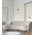 Wall Int S/M 2 x SES Up/Dn 2 x TUBULAR CLR Glass w/ White Base