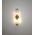 Wall Int S/M 2 x SES Up/Dn 2 x TUBULAR CLR Glass w/ White Base