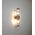 Wall Int S/M 2 x SES Up/Dn 2 x TUBULAR CLR Glass w/ Satin Chrome Base