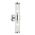 Wall Int S/M 2 x SES Up/Dn 2 x TUBULAR CLR Glass w/ White Base