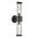 Wall Int S/M 2 x SES Up/Dn 2 x TUBULAR CLR Glass w/ White Base