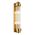 Wall Int S/M 2 x SES Up/Dn CLR Glass Rod w/ Chrome Base