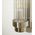 Wall Int S/M 2 x SES Up/Dn CLR Glass Rod w/ White Base