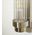 Wall Int S/M 2 x SES Up/Dn CLR Glass Rod w/ Chrome Base