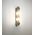 Wall Int S/M 2 x SES Up/Dn CLR Glass Rod w/ White Base
