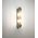 Wall Int S/M 2 x SES Up/Dn CLR Glass Rod w/ Chrome Base