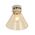DIY Batten Fitting SML Smoke Glass CONE OD180mm w/Blk