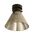 DIY Batten Fitting SML CLR Glass CONE OD180mm w/Blk