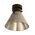 DIY Batten Fitting SML Smoke Glass CONE OD180mm w/Chrome