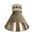 DIY Batten Fitting SML Smoke Glass CONE OD180mm w/Chrome