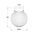 DIY Batten Fitting CLR Glass Ribbed SPHERE OD200mm w/Chrome