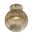 DIY Batten Fitting Smoke Glass Ribbed SPHERE OD200mm w/Chrome