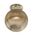 DIY Batten Fitting CLR Glass Ribbed SPHERE OD200mm w/Chrome