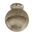 DIY Batten Fitting Smoke Glass Ribbed SPHERE OD200mm w/Chrome