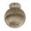 DIY Batten Fitting Smoke Glass Ribbed SPHERE OD200mm w/Chrome