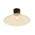 DIY Batten Fitting LGE CLR Glass CONE OD300mm w/Chrome