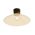 DIY Batten Fitting LGE CLR Glass CONE OD300mm w/Chrome