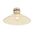 DIY Batten Fitting LGE CLR Glass CONE OD300mm w/Chrome