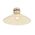 DIY Batten Fitting LGE Smoke Glass CONE OD300mm w/Blk