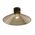DIY Batten Fitting LGE CLR Glass CONE OD300mm w/Blk