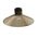DIY Batten Fitting LGE CLR Glass CONE OD300mm w/Chrome