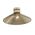 DIY Batten Fitting LGE Smoke Glass CONE OD300mm w/Blk