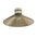 DIY Batten Fitting LGE Smoke Glass CONE OD300mm w/Chrome